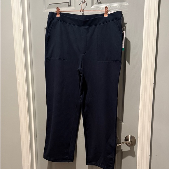 Mondetta Navy Herringbone Straight Leg Pants - Picture 1 of 4